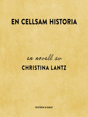 cover image of En cellsam historia